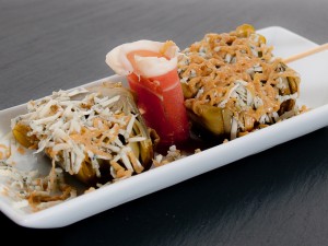 Brocheta de alcachofa