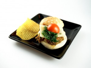 Mini hamburguesa de verduras